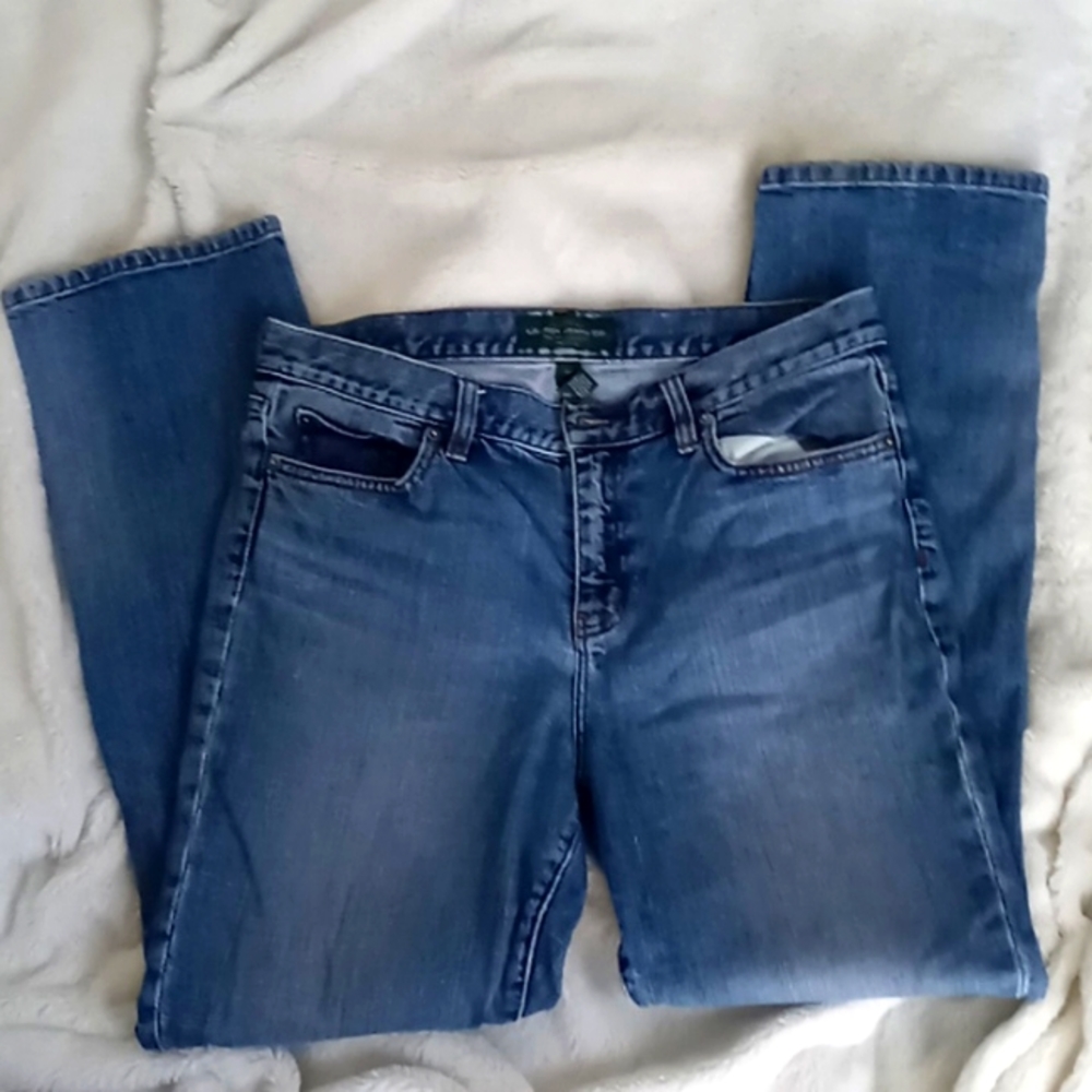 LRL Lauren Jeans Co Ralph Lauren Petite Classic Straight Jeans, size 10P